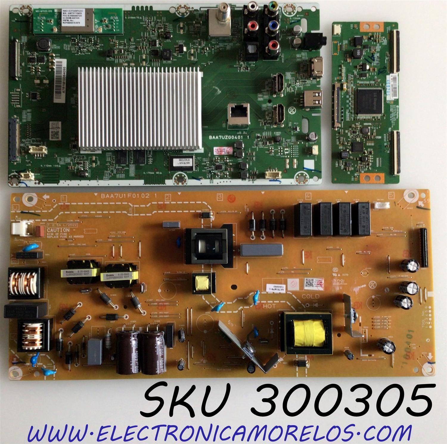 KIT DE TARJETAS PARA TV PHILIPS / MAIN AA7R1UH / AA7R1-MMA / BAA7UZG0401 1 / BAA7UZG0401 2 / T-CON 6871L-4682A / 6870C-0584A / V16_55UHD / FUENTE AA7R1MPW / AA7R1-MPW / BAA7U1F0102 1 / PANEL U5DRAXH / DISPLAY LC550EGY (SJ)(M3) / MODELO 55PFL5602/F7 DS1